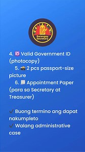 209K views · 2K reactions | Requirements para sa CIVIL SERVICE ELIGIBILITY | Barangay Secretary | Facebook