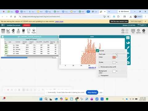 Using CODAP to Create Data Visuals