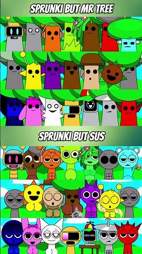 Sprunki SUS 😈🔥 VS Sprunki MR TREE 🌳🎶 | Incredibox MIXED VERSION