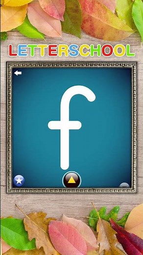 Learn to write Lowercase Letter F of the English Alphabet | Letter School ABC Games