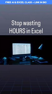 FREE AI & Excel Class w/ Miss Excel‼️🎊 / links in bio or linktr.ee/CheatSheets 🎉 #cheatsheets #ai #excel #exceltips #googlesheets | CheatSheets