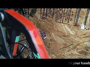 Applying the Bike Armor Flex Shield PLUS Downtube Protector.