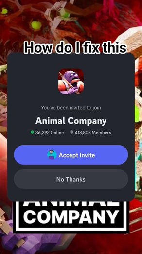 animal company discord won't work it expired #animalcompany #discord ‪@AnimalCompanyVR‬