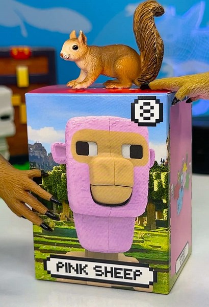 Minecraft Movie Happy Meal Pink Sheep Toy #minecraftmovie #happymeal #toys #asmr