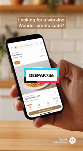 Looking for a verified Wonder promo code that actually works? Use DEEPAK736 to get $15 off your first 2 orders on the Wonder food delivery app. This Wonder referral code works for pickup and delivery, and you can even order from non-Wonder restaurants inside the app. Perfect if you’re searching for a Wonder discount code, Wonder new user promo, or Wonder app coupon. You can enter the code during sign-up or use the direct link below: https://app.wonder.com/QsYPeQ2A5Xb #wonderpromocode #wonderapp 