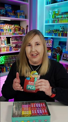 Opening my Retro PEZ Tin full of 42 packs for PEZ candy and a Boy PEZ Pal Dispenser #pez #candy