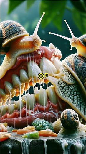 "Snail Secrets: Unveiling Their 10,000 Micro Teeth! 🐌 #SnailTeeth #NatureFacts"