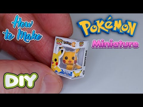 How to Make Miniature Funko Pop PIKACHU 🐭 The Cutest DIY Paper Pokemon!