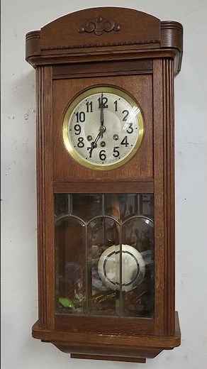 Gustav Becker Westminster chime wall clock fully restored.