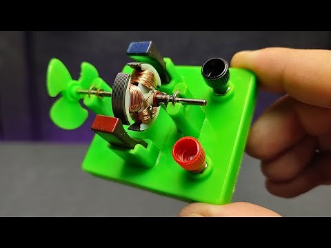 DIY OPEN DC MOTOR project with 3D printed parts