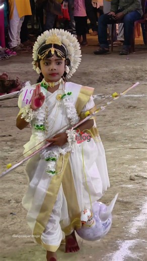 জয় মা সরস্বতী🙏🌺গঙ্গাসাগরের কৃষ্ণনগরে ছদ্মবেশ প্রতিযোগিতায় অসাধারণ প্রতিভা#Gangasagar #kakdwip