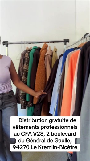 Dons de vêtements professionnels au CFA V2S – pensez à taguer les personnes qui pourraient être intéressées.
