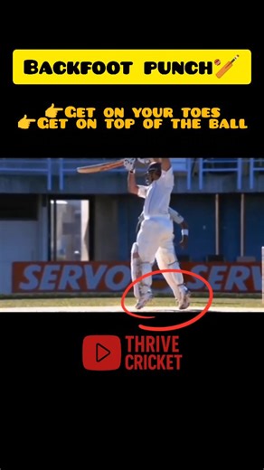 Ram Prakash | Cricket Coach on Instagram: "Backfoot punch isn’t about just reacting — it’s about positioning and intent. 🏏 If you want real control on the backfoot punch, one habit makes a massive difference: getting onto your toes. When you rise onto your toe, your body gets on top of the ball, not behind it. This keeps your head stable, allows your hands to work freely, and helps you meet the ball under your eyes. The result? Cleaner contact, better control, and shots that stay along the grou