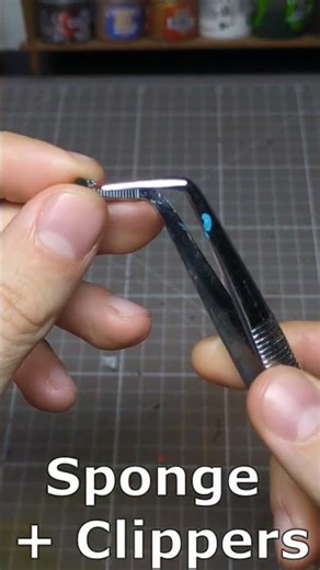 Hobby Hack: Perfect Chipping tool with a Sponge & Clippers!