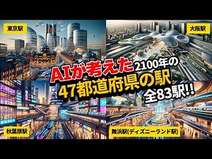 AIが描く未来の日本全国83個の駅！描かせてみたら...【画像生成AI】