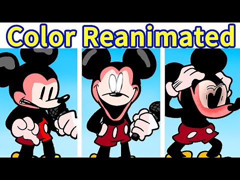 Friday Night Funkin': VS Mouse.avi 3rd Phase Colored Reanimated FULL WEEK +Comparison [FNF Mod/HARD]