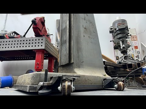 Making a Mobile and Leveling Base for my Bridgeport Mill