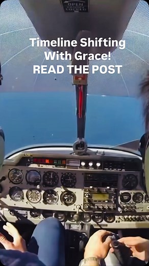 🛩️ Timeline Jumping Isn’t Always Comfortable—But It IS Intentional 🌀 In this video, a young pilot drops 3,000 feet in a controlled engine-out spiral. The plane is falling. The world is spinning. The student is nervous. But the instructor? Calm. Grounded. Guiding with presence. 💡 That’s how you navigate a timeline shift. You don’t fight it. You allow it. You don’t panic—you align. Because how you respond to the shift determines where you land. Now close your eyes. Take a breath. Feel it… The o