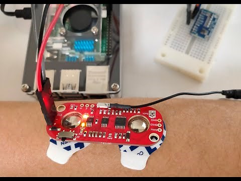 Observing EMG with Myo Ware (Raspberry pi)
