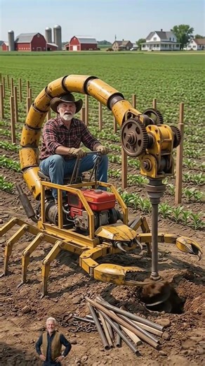 Meet the Scorpion Driller: Future of Farming? 🛠️🇺🇸