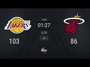 Lakers @ Heat Game 6 | NBA on ABC Live Scoreboard | #NBAFinals Presented by YouTube TV