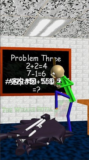 Baldi Math Is Impossible! #baldi #ytshorts #baldisbasics #animation