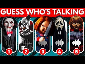 Guess The HORROR MOVIE Character by Their Voice 🔪 Ghostface, Chucky, M3GAN, Pennywise 😱