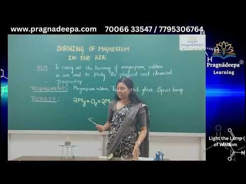 Burning of Magnesium in Air Class 10 Science Practical Magnesium Ribbon Experiment