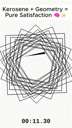Kerosene + Geometry = Pure Satisfaction 🧠✨