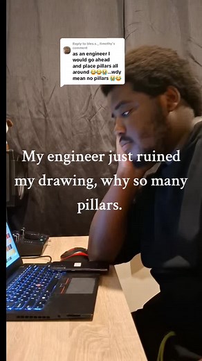 Replying to @bles.s._.timothy one Pillar at the back was going to do the work #structuralengineer #architecture #sketchup #autocad #32aes #civilengineer #constructionchallenge