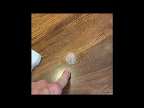 How to remove white spots from laminate wood floors
