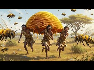 3.7 Million Years Ago | Early Human Uses Smoke to Steal Honey from Giant Prehistoric Bees