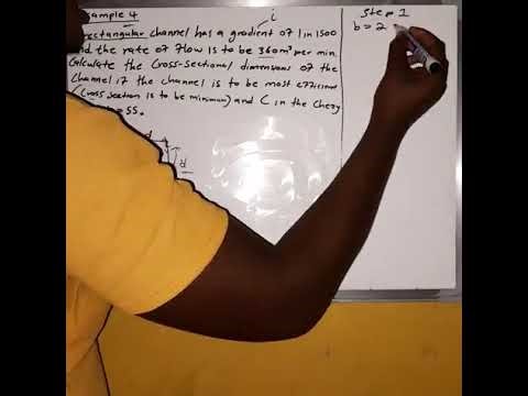 Rectangular flow of water in open channels fluid mechanics N6