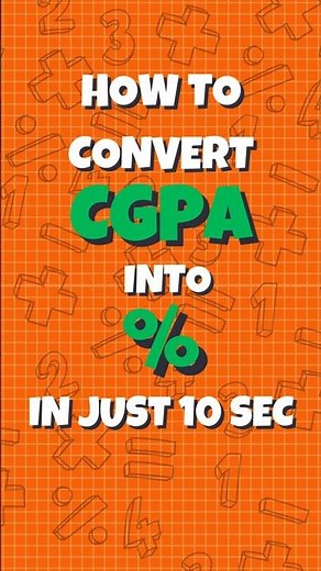 CGPA to Percentage Formula EVERY Student Needs | Your Ultimate CGPA to Percentage Calculator #cgpa