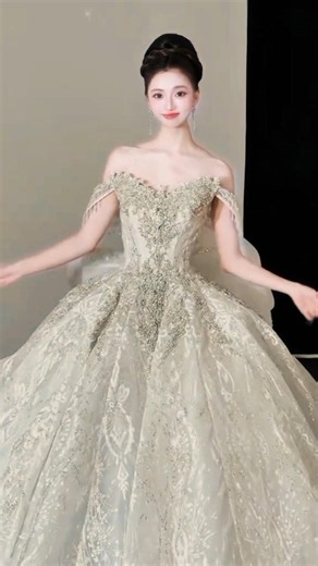 Most beautiful princess bridal gown luxury wedding dress like a Dream ✨👰#trending #viral #shorts
