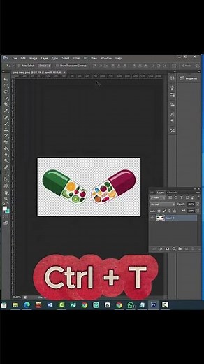 Resize PNG Image in Photoshop #photoshop #shorts #shortvideo