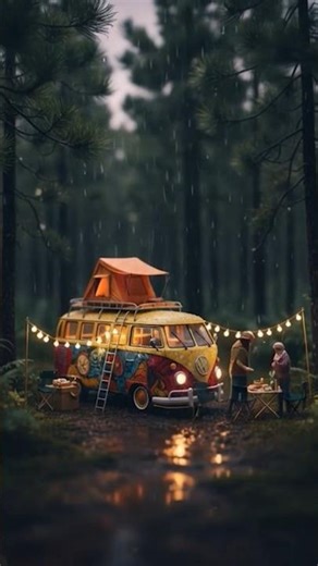 Miniature Camping Serenity — Relax & Unwind