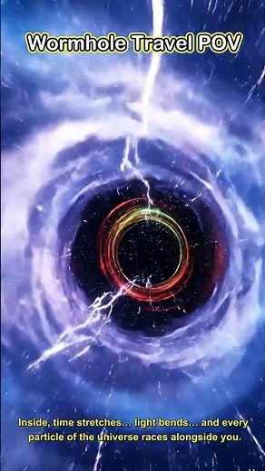 POV: Entering a Wormhole at Light Speed 🌌⚡ (Ultra Realistic)