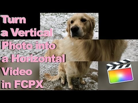 Three Ways to Turn your Vertical Photo into a Horizontal Image in Final Cut Pro X