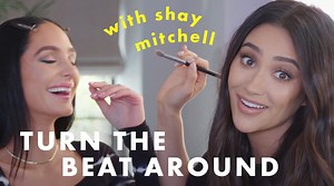 You know and love Shay Mitchell from ‘Pretty Little Liars,’ ‘You,’ and your beauty inspiration board on Pinterest—but now, we’re challenging the actress to give her very own makeup artist a full👏beat.👏 Catch Shay attempting one of her stunning, emerald green smokey eyes on Ash Holm, a.k.a the queen of sexy, natural makeup. | Cosmopolitan