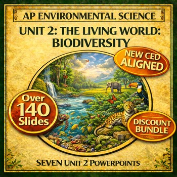 AP Environmental Science Unit 2 Bundle - 7 PowerPoints - 140+ Slides - New CED