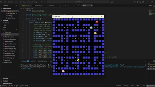 Built a Pac-Man game in Java with Java Swing and OOP | Mihara Kandawela posted on the topic | LinkedIn