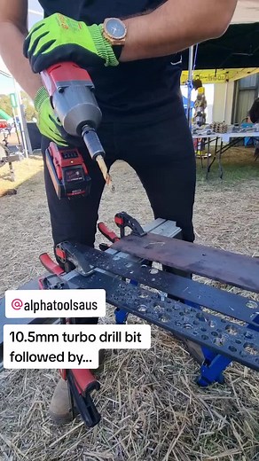 Drilling & Tapping demo at AgQuip! #bjhowes #metaland #tools #steel #gas #agquip2023