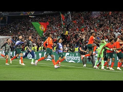 Portugal vs Spain Penalty Shootout + Celebration Scenes (Nations League 2025)