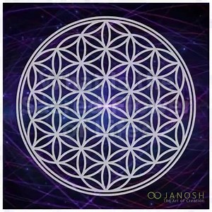 8.8K views · 294 reactions | The Sacred Flower of Life All of Janosh's art is based on Sacred Geometry. The codes specifically were built from the sacred Flower of Life. This pattern encompasses all the wisdom of the Universe and is more than 6,000 years old. With 19 overlapping circles linked together, this forms the perfect geometric model for creation. More about the Art: www.janosh.com | Janosh Art | Facebook