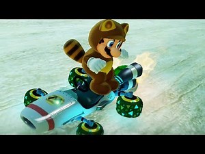 Mario Kart 8 Deluxe - Crossing Cup Mirror Mode (Tanooki Mario Gameplay)