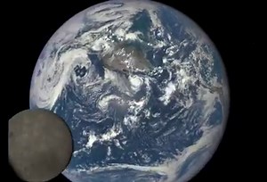 NASA Releases Images of the Moon Passing in Front of the Earth From a Million Miles Away