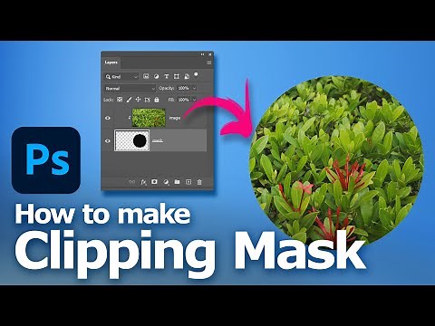 How to create clipping mask in Photoshop with shortcut