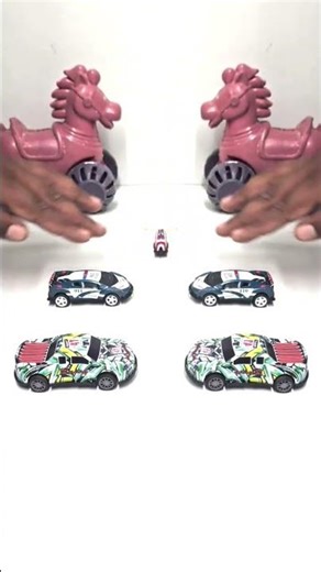 Animal Toy Magic Mirror Challenge !! #kineticsand #asmr #satisfying #sandcutting #relaxing