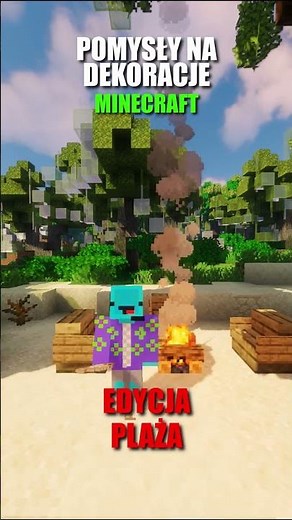 Jak Zbudować dekoracje plażowe W Minecraft🏖️